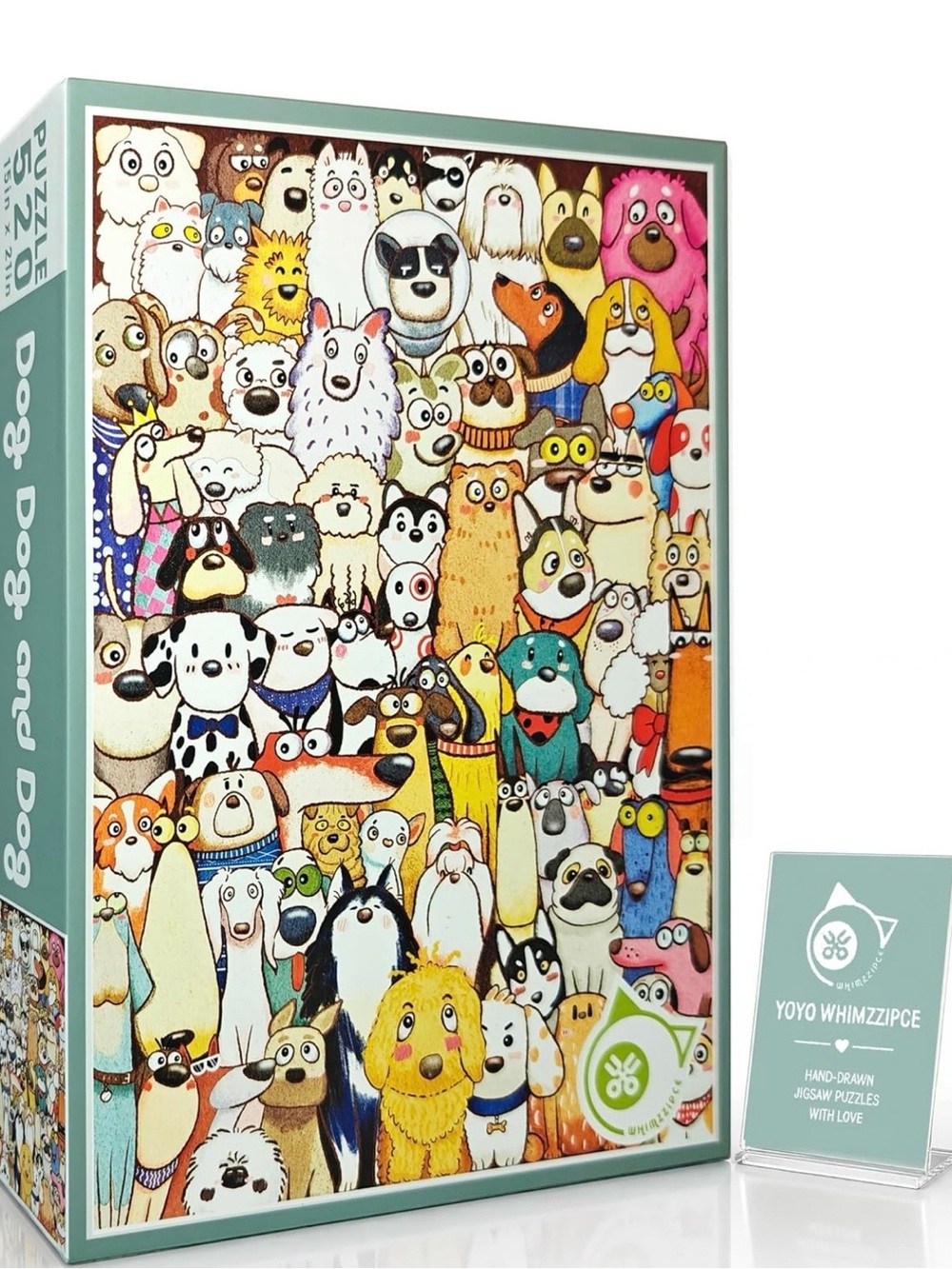Multicolor Dog Puzzle - Fun Pet-Themed 500-Piece Jigsaw